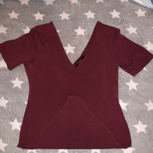 Burgundy Bodysuit